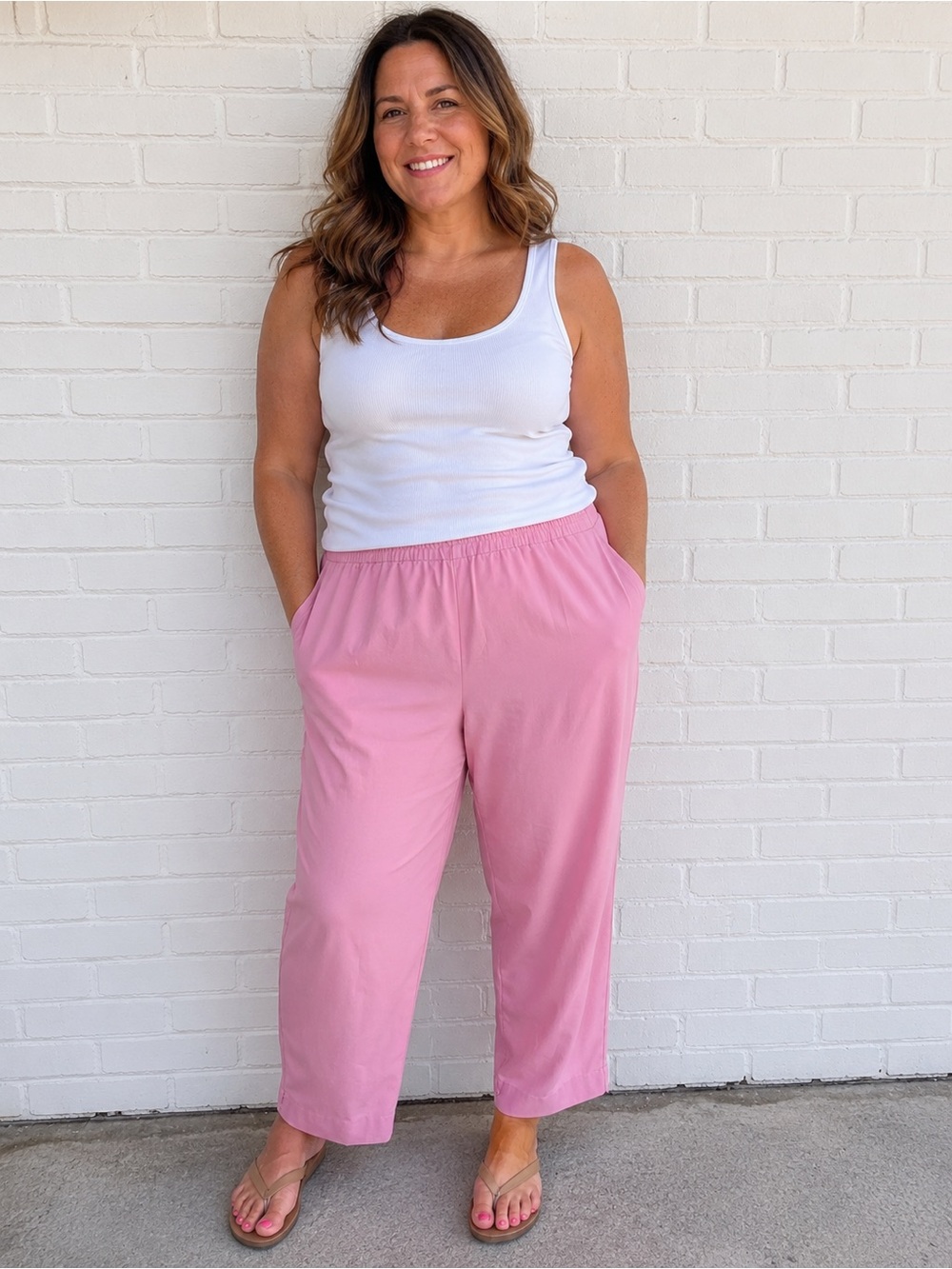 Coolibar UPF 50+ Pink Beach Pants XXL Lightweight Resort Cover Up Coastal